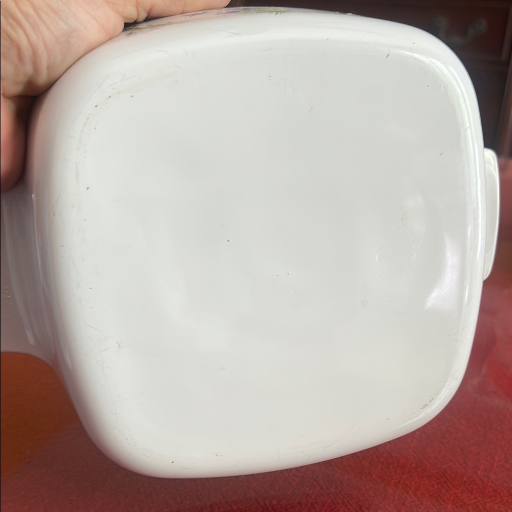 Corningware purple flowers Food Storage Dish pre owned - Picture 3 of 5